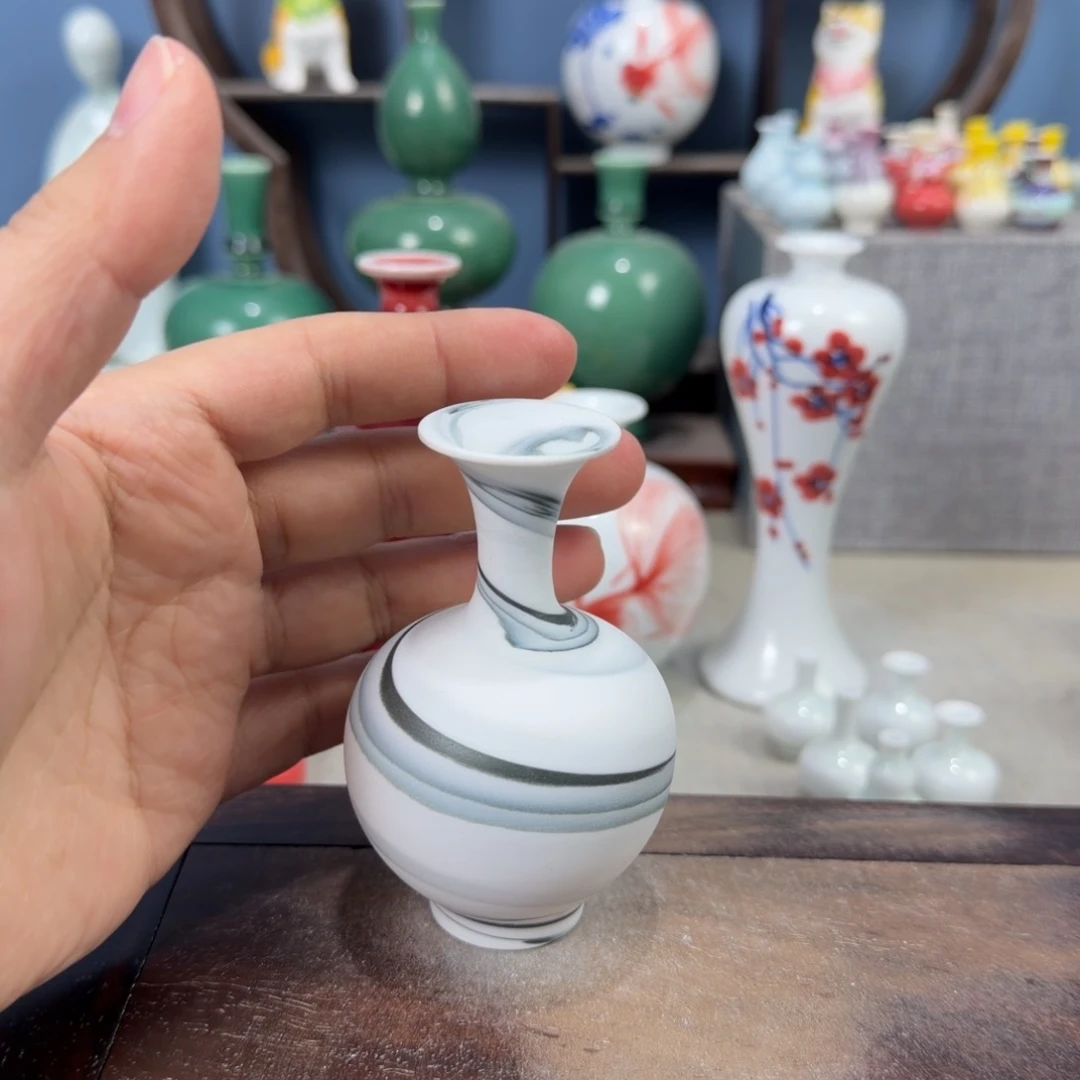 陶瓷手工小花器摆件