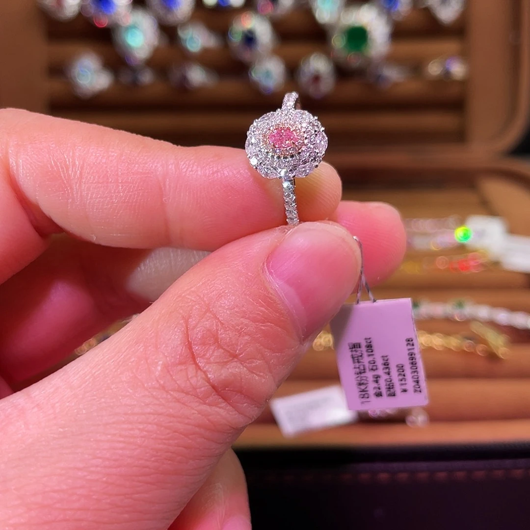 戒指/指环18K金镶嵌钻石