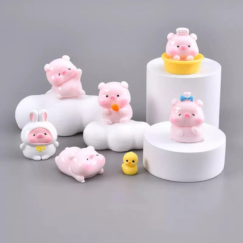 【九宫格】新款蜜桃猪可爱猪猪diy摆件