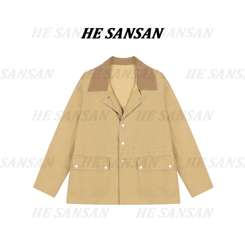 【SANSAN】春季新款简约气质翻领百搭时尚休闲长袖外套DY-1612