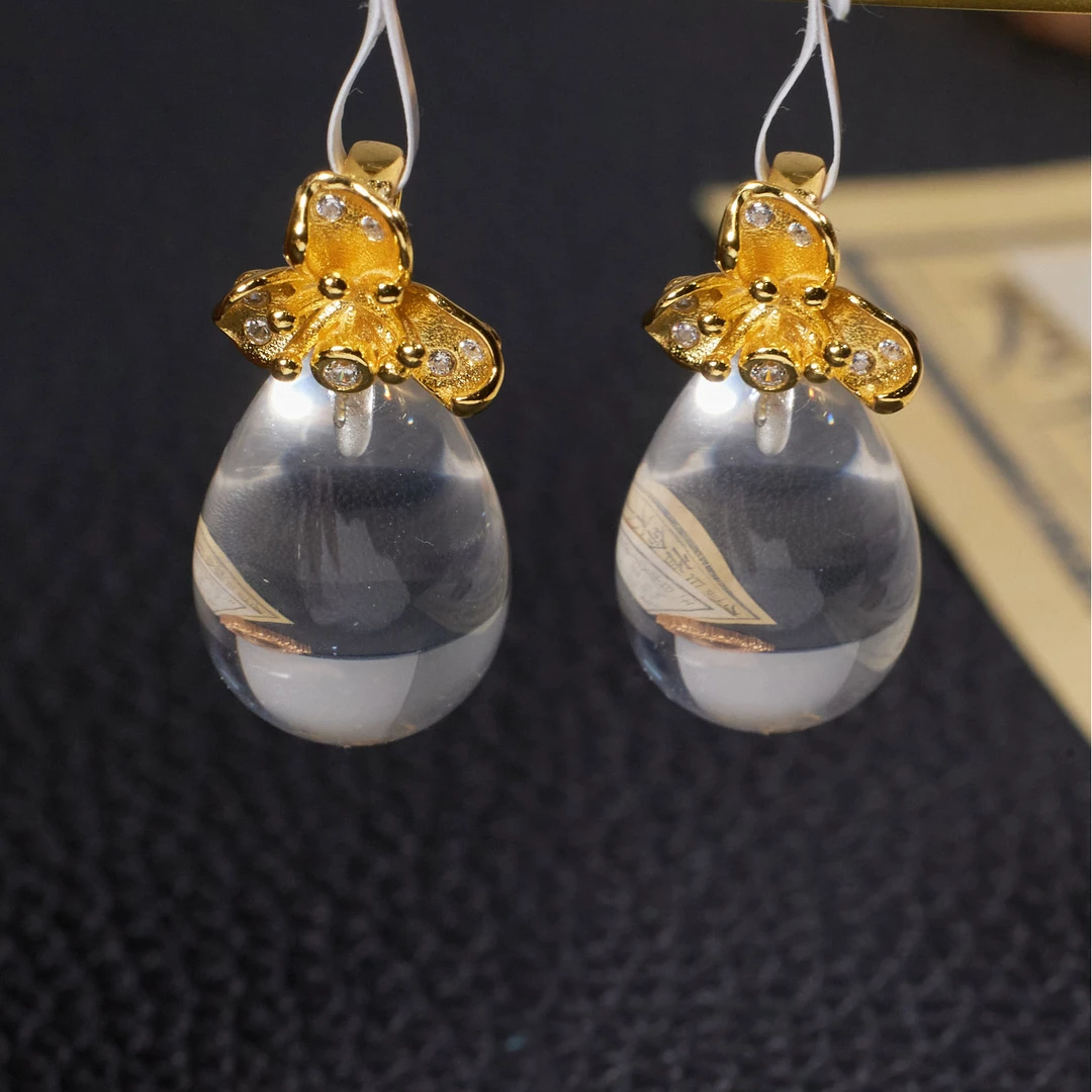 非遗好物分享【玉峰珠宝·歪歪】白水晶吊坠（多样性发一）XB-N9893