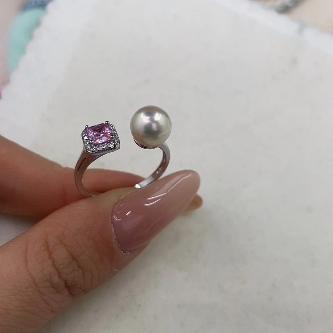 海水珍珠银S925镶嵌手绳