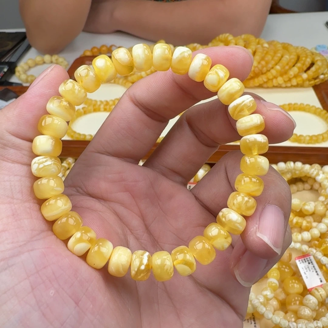手链琥珀未镶嵌蜜蜡手串