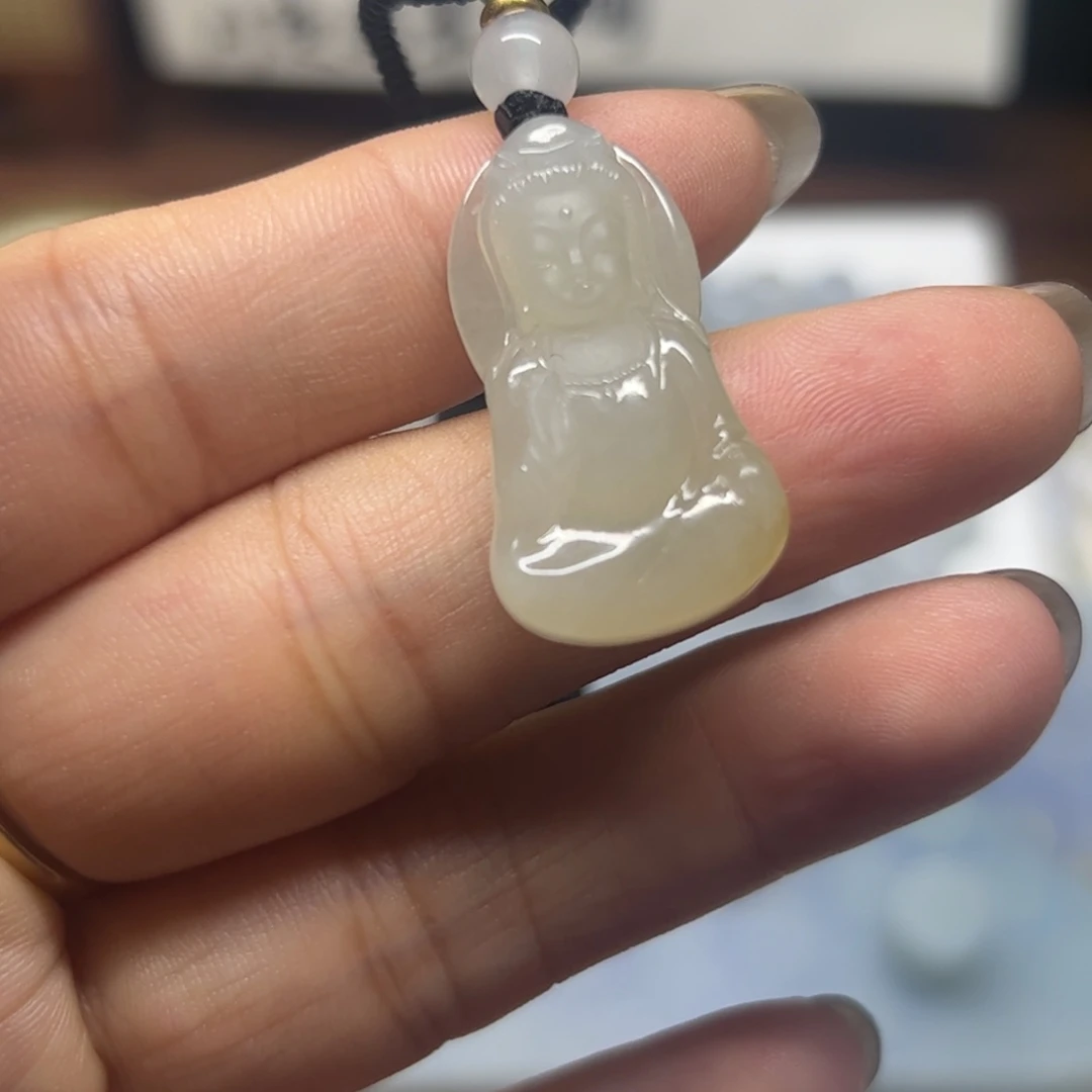 定制翡翠未镶嵌黄翡观音