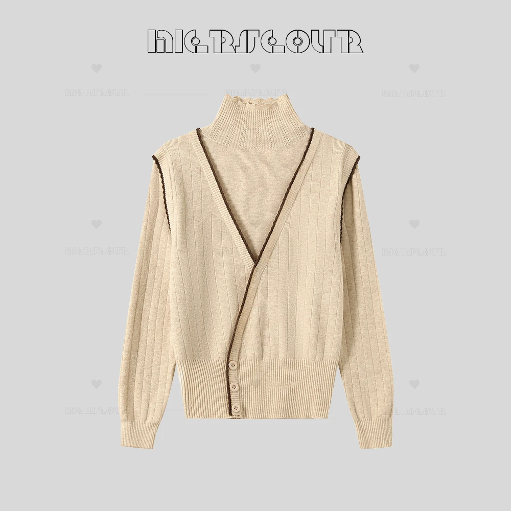2024冬季新款简约百搭设计针织上衣99826