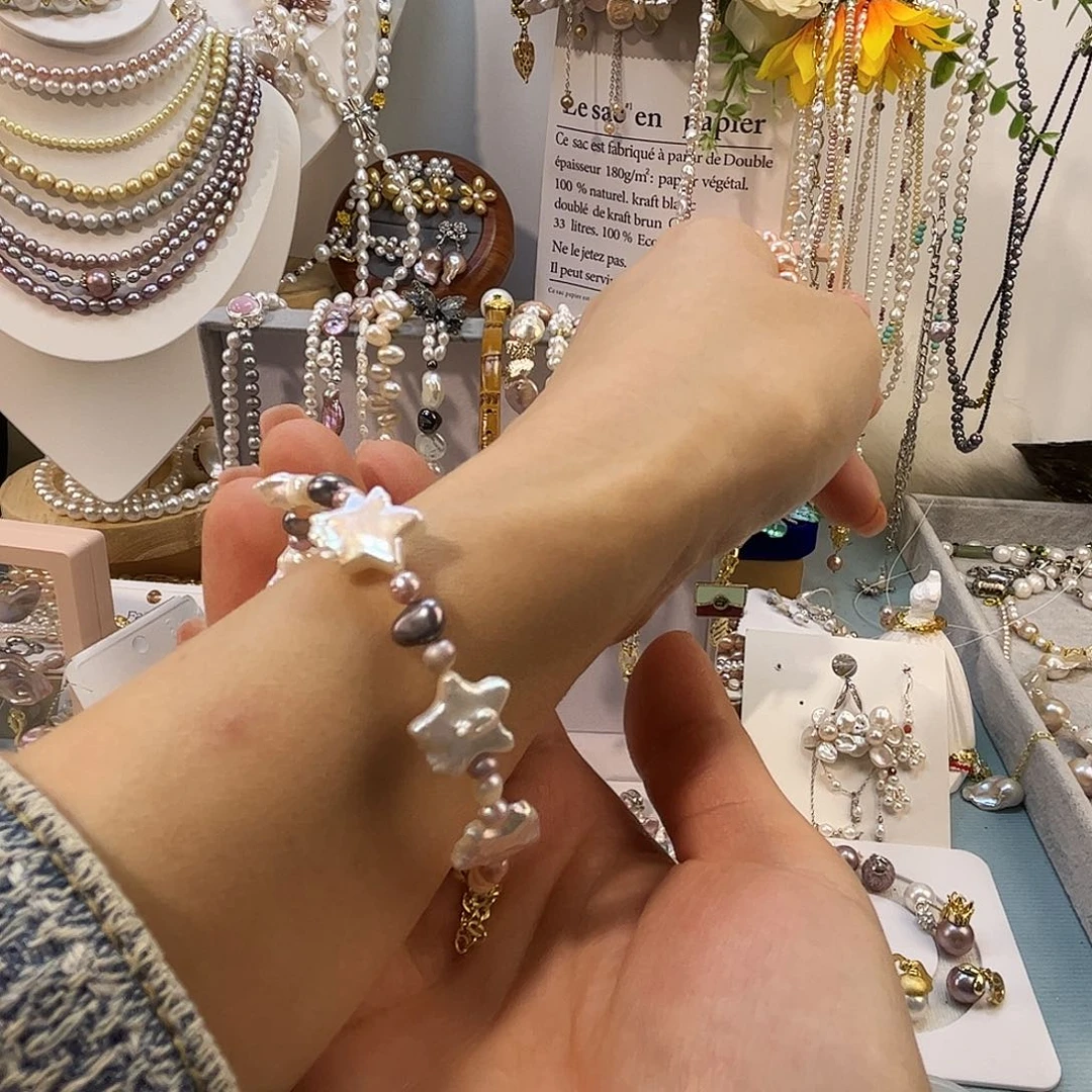 颈饰银S925镶嵌淡水珍珠