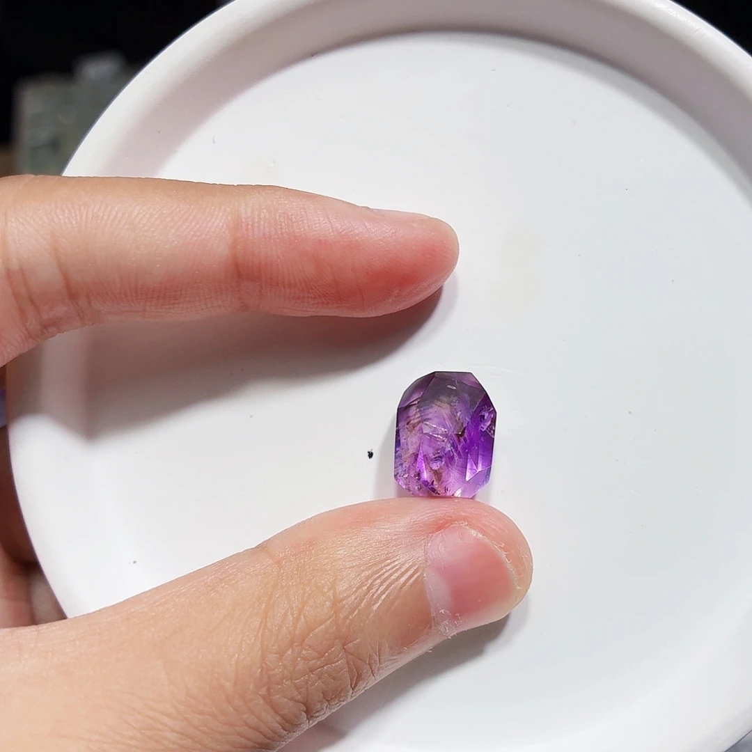 水晶未镶嵌珠宝半成品超七打孔不退换