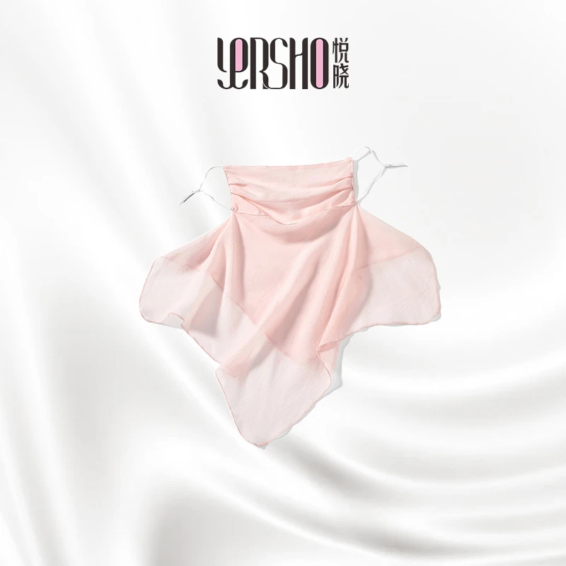 真丝面纱女夏季轻薄款桑蚕丝面罩遮阳桑蚕丝口罩2431