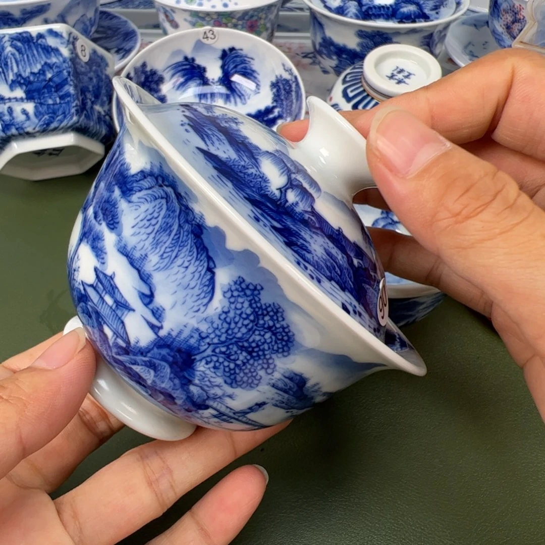 景德镇纯手工纯手绘茶具木木90