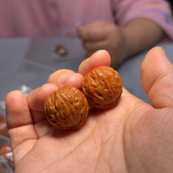 文玩核桃把件奶油豆2772