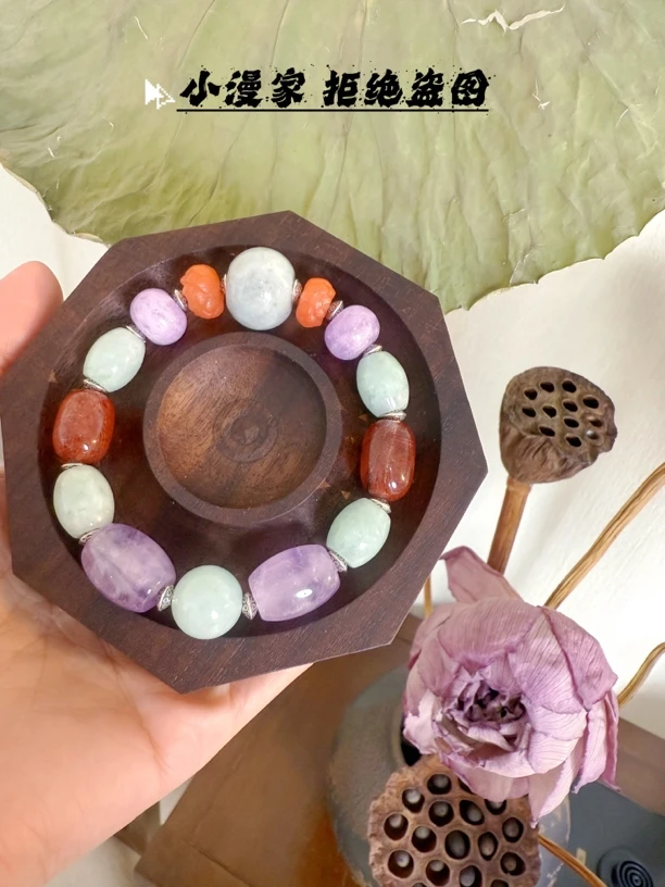 非金属玻璃手链 925银发晶手串435