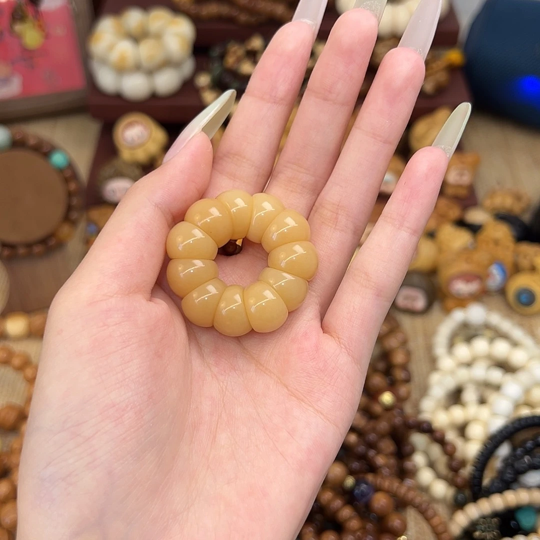 菩提根/象牙果把件饺***妈太阳花手捻素圈