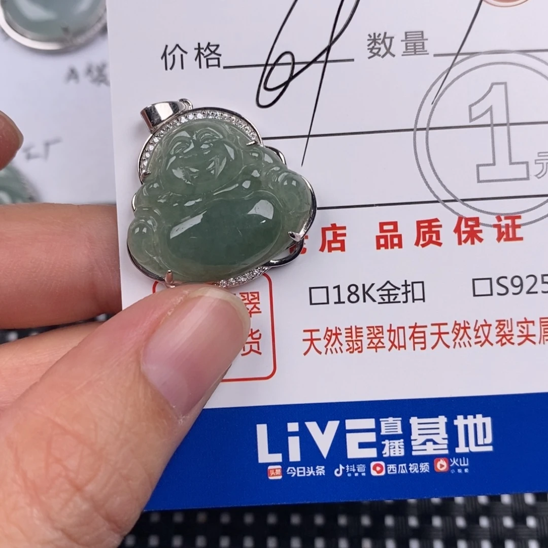 翡翠银S925镶嵌颈饰