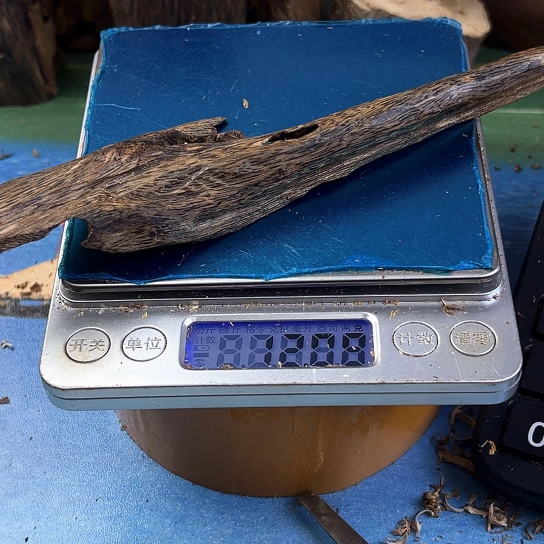 香料绿奇楠白棋天然虫漏12克