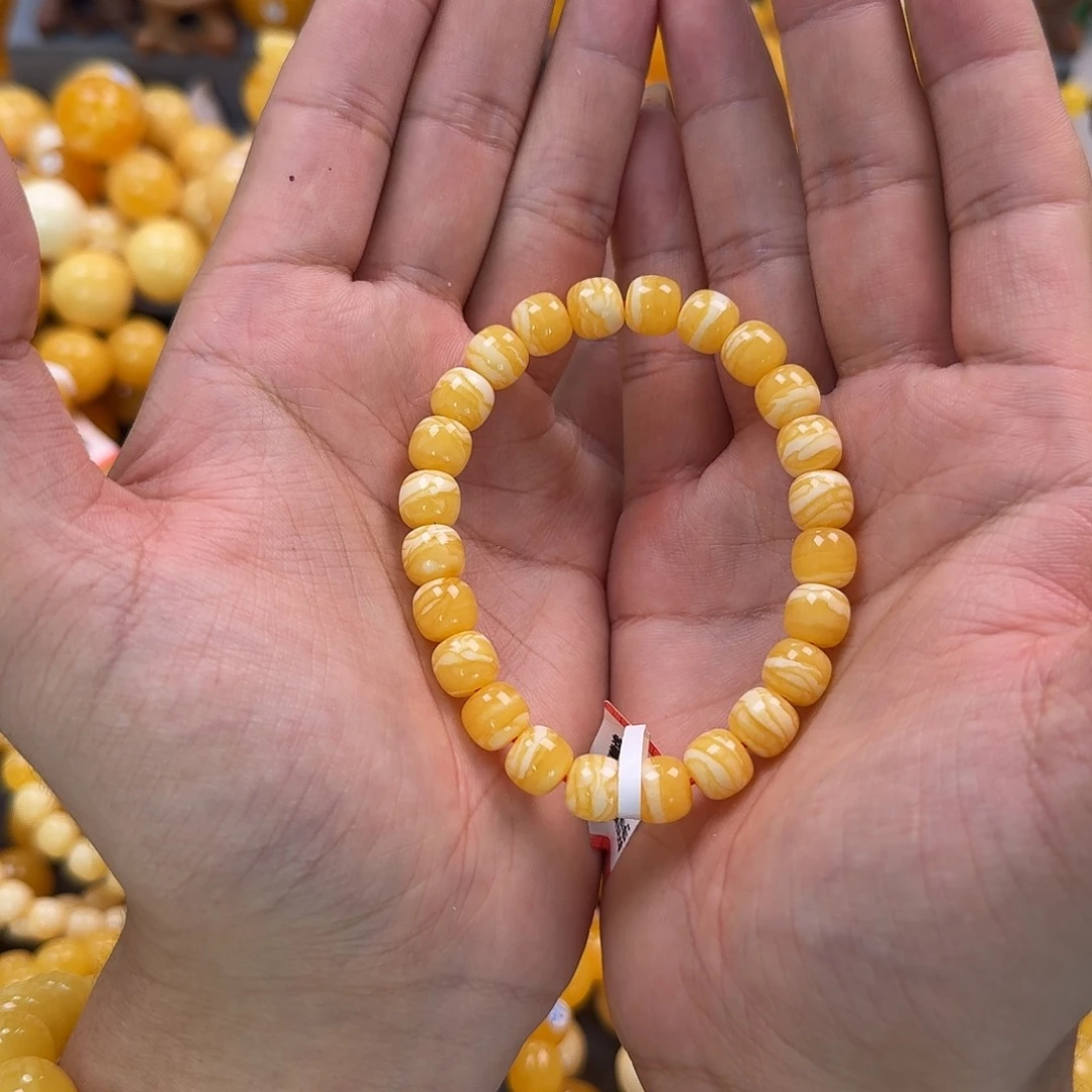 蜜蜡未镶嵌珠宝奇石同料9mm