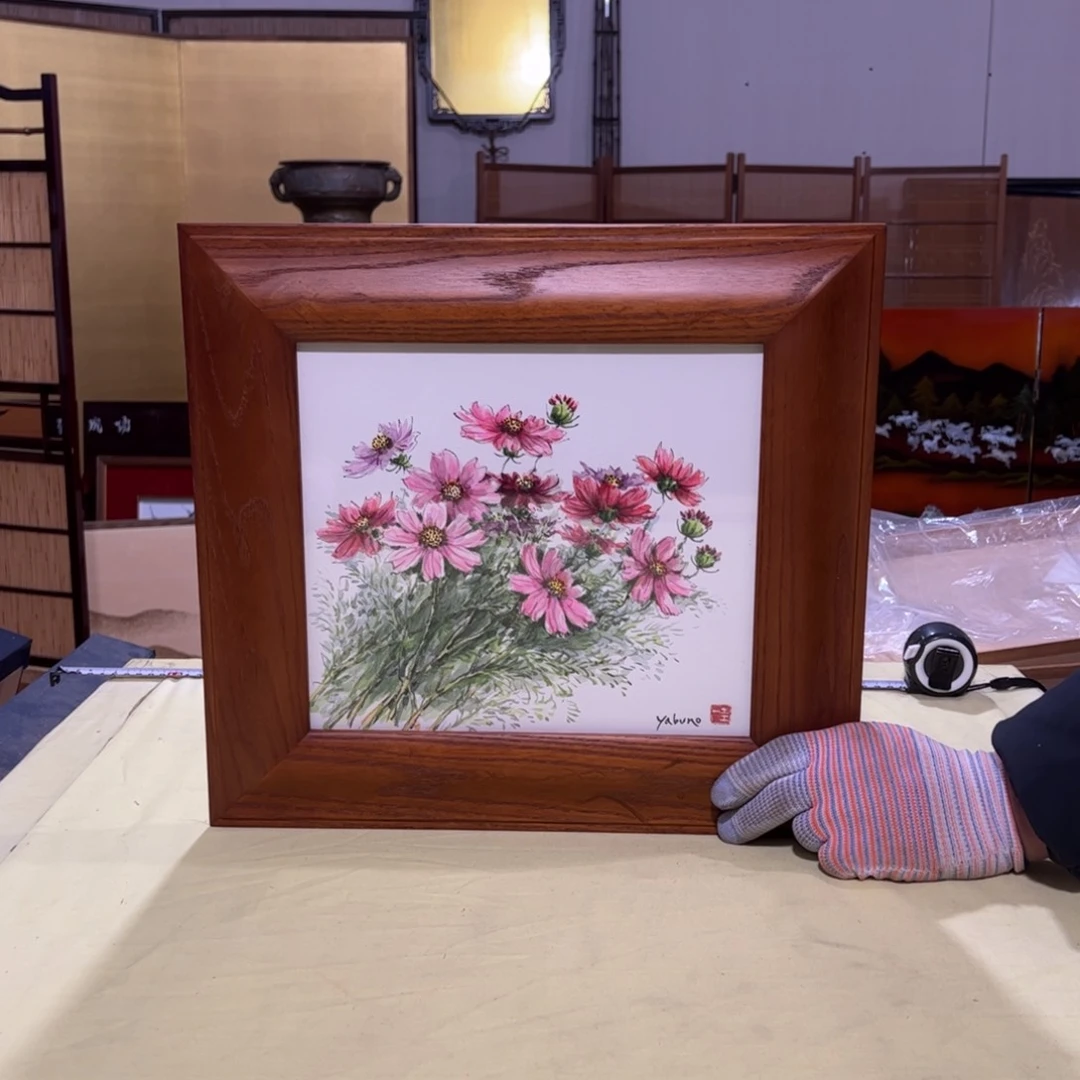 绘画天*屏风框画茶空间设计