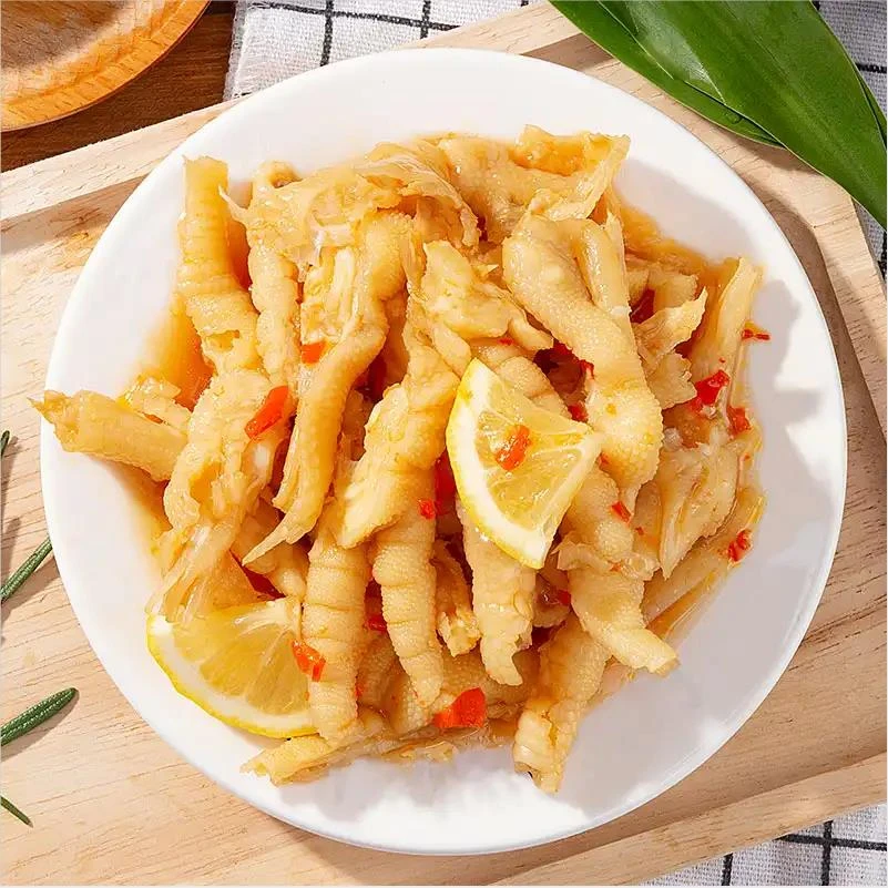 无骨鸡爪柠檬酸辣去骨凤爪虎皮零食鸡肉小吃泡椒鸡脚筋凉菜cb