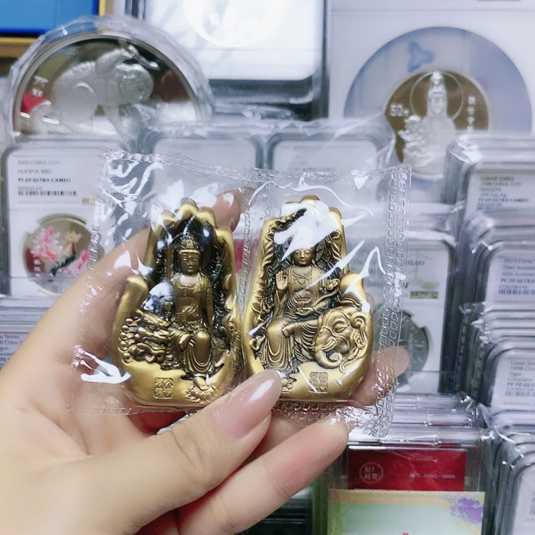 【闪购商品】铜文殊普贤小铜套