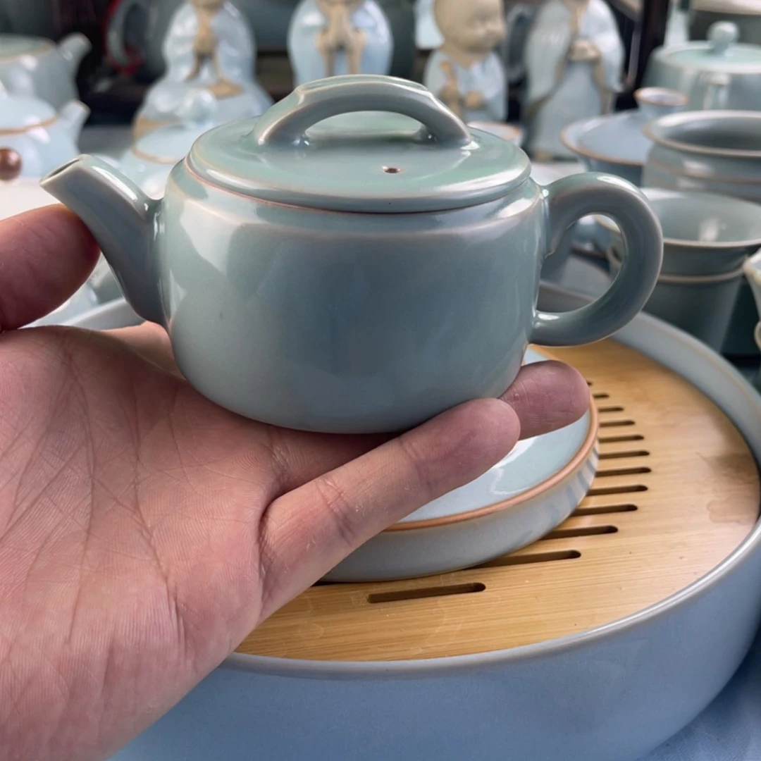 【闪购商品】纯矿石瑕疵汉瓦壶……