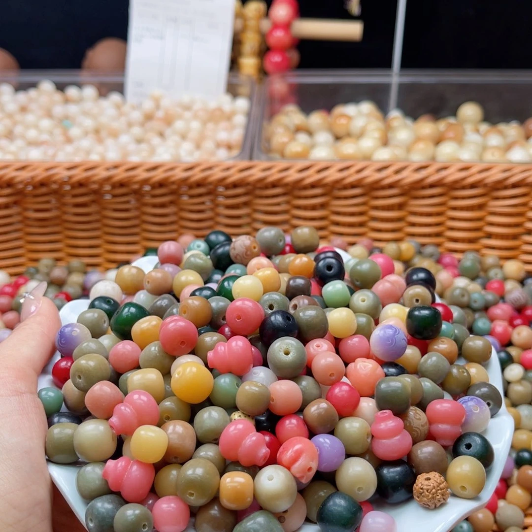 白玉菩提吊坠b10mm/大杂烩400颗瑕