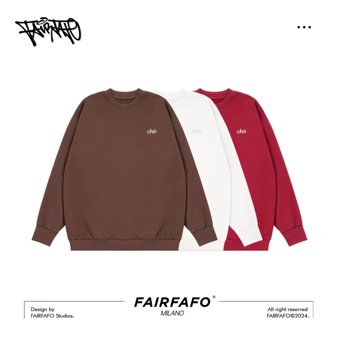FAIRFAFO林肉肉【精致烫画圆领卫衣】WYDL51024