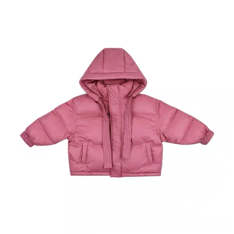 Q【现货】阿卷2024冬装韩版儿童时尚保暖连帽加厚羽绒服MPG0141