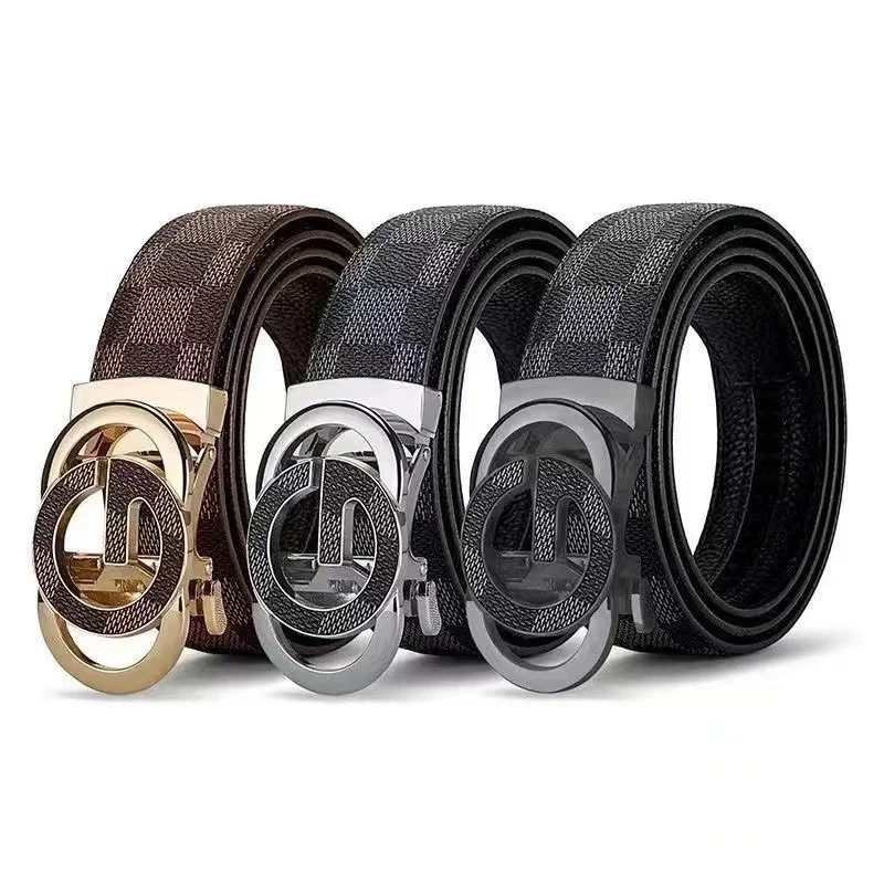 男士腰带商务自动扣裤带头皮带扣合金自动扣皮带高档休闲
