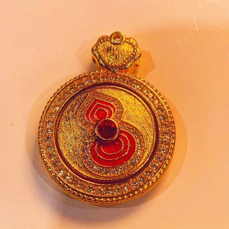 吊坠 JR16D020古法旋转红葫芦吊坠多样性发货