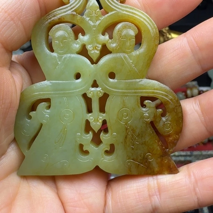 用***8手链未镶嵌和田玉（糖玉）