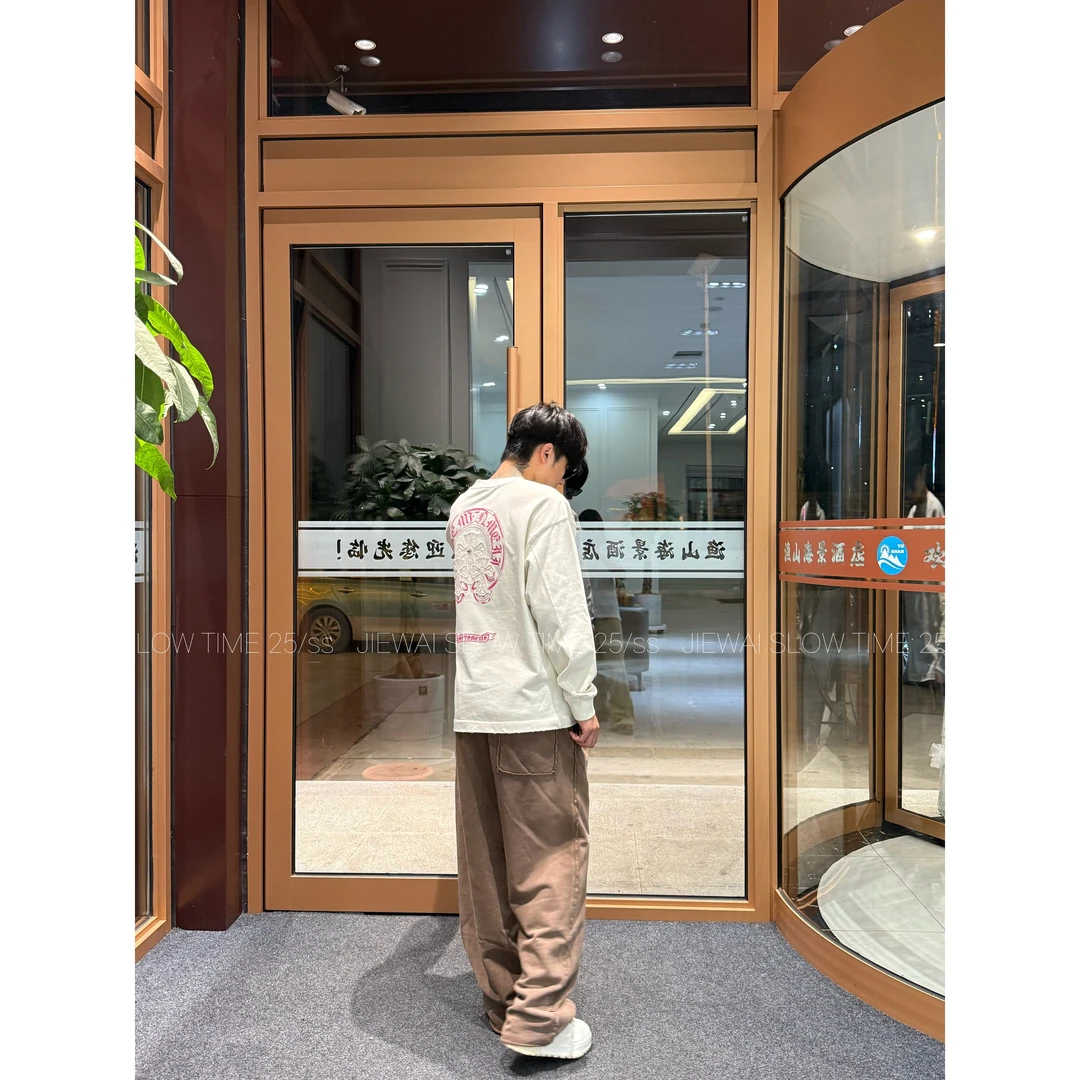 JIEWAI LK8008【秋季新款慵懒风水洗质感卫裤休闲裤百搭直筒男女】