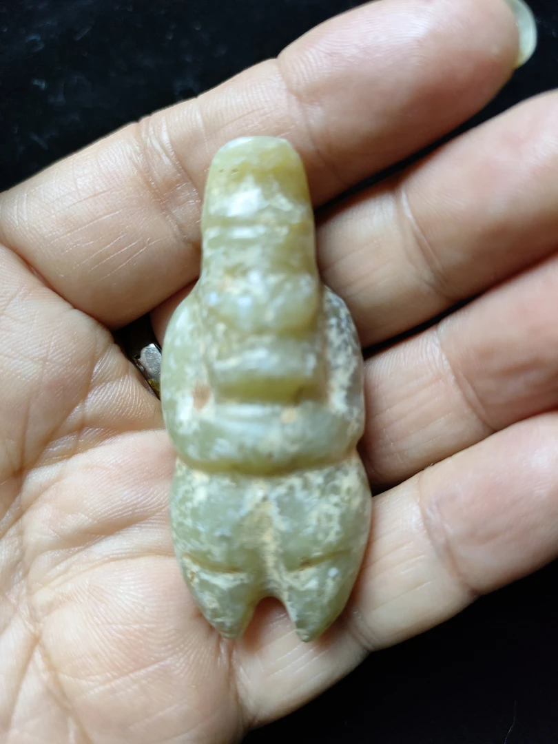 河磨奇石太阳人形形件