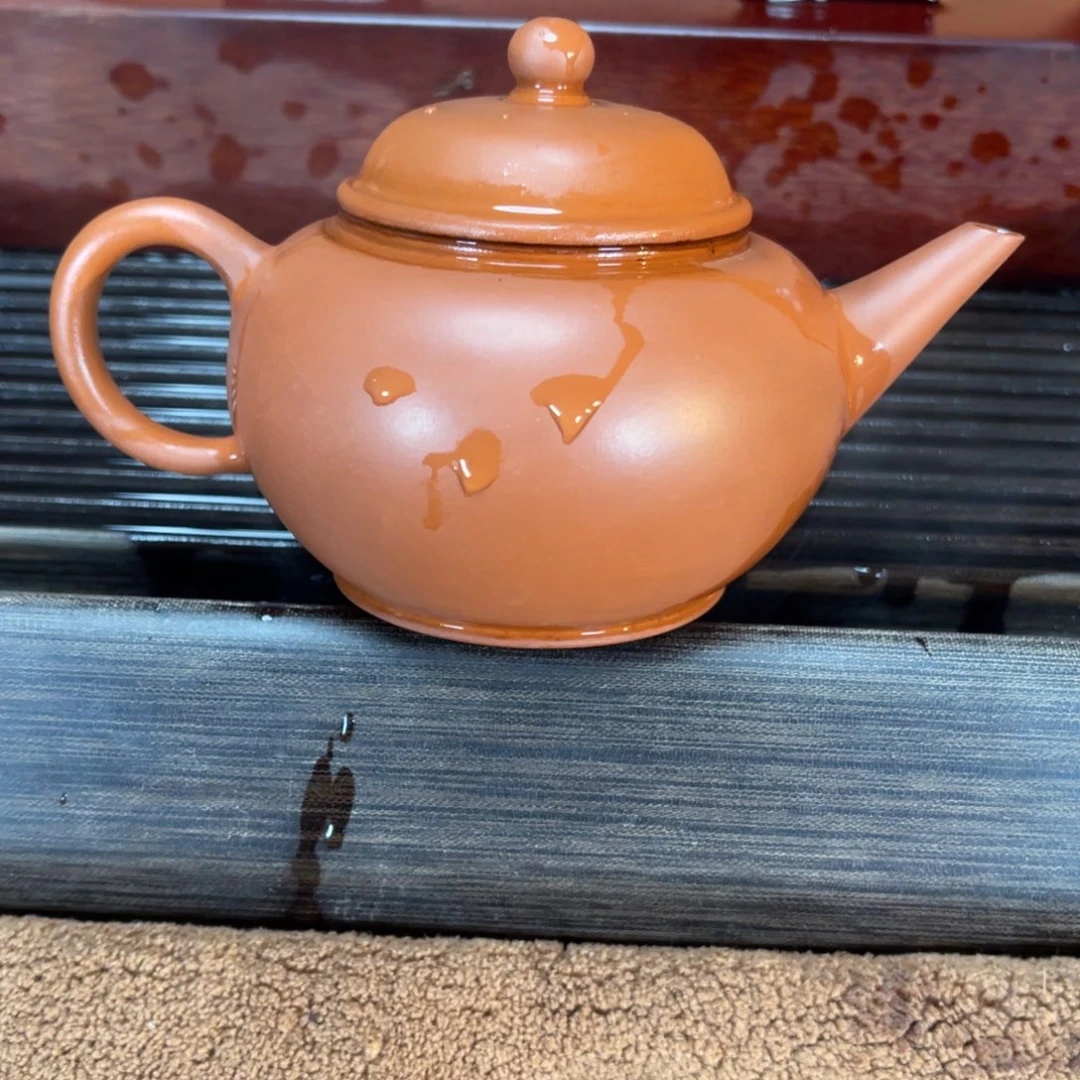 紫砂茶壶高端150cc生砂朱泥水平