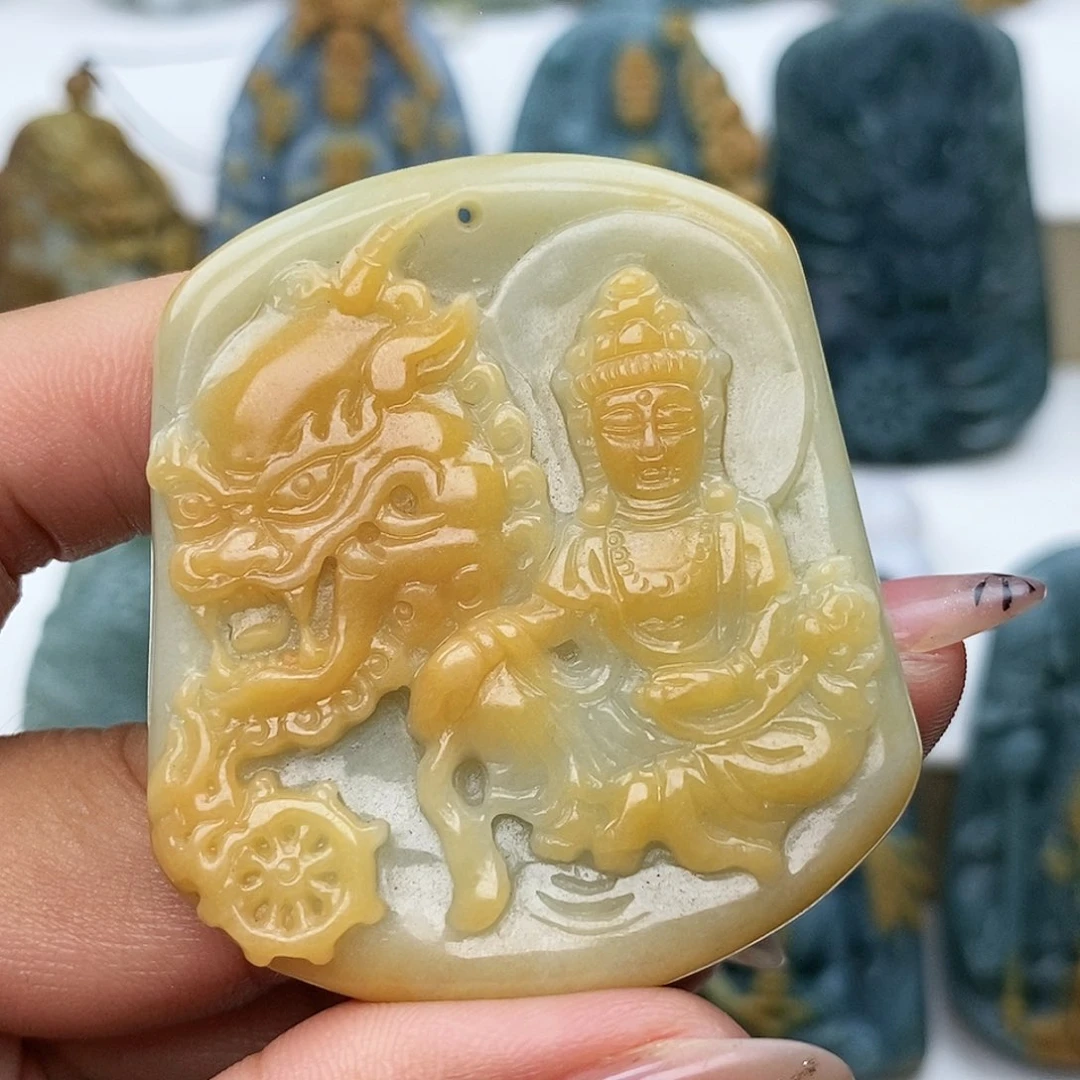 未镶嵌定制翡翠文殊
