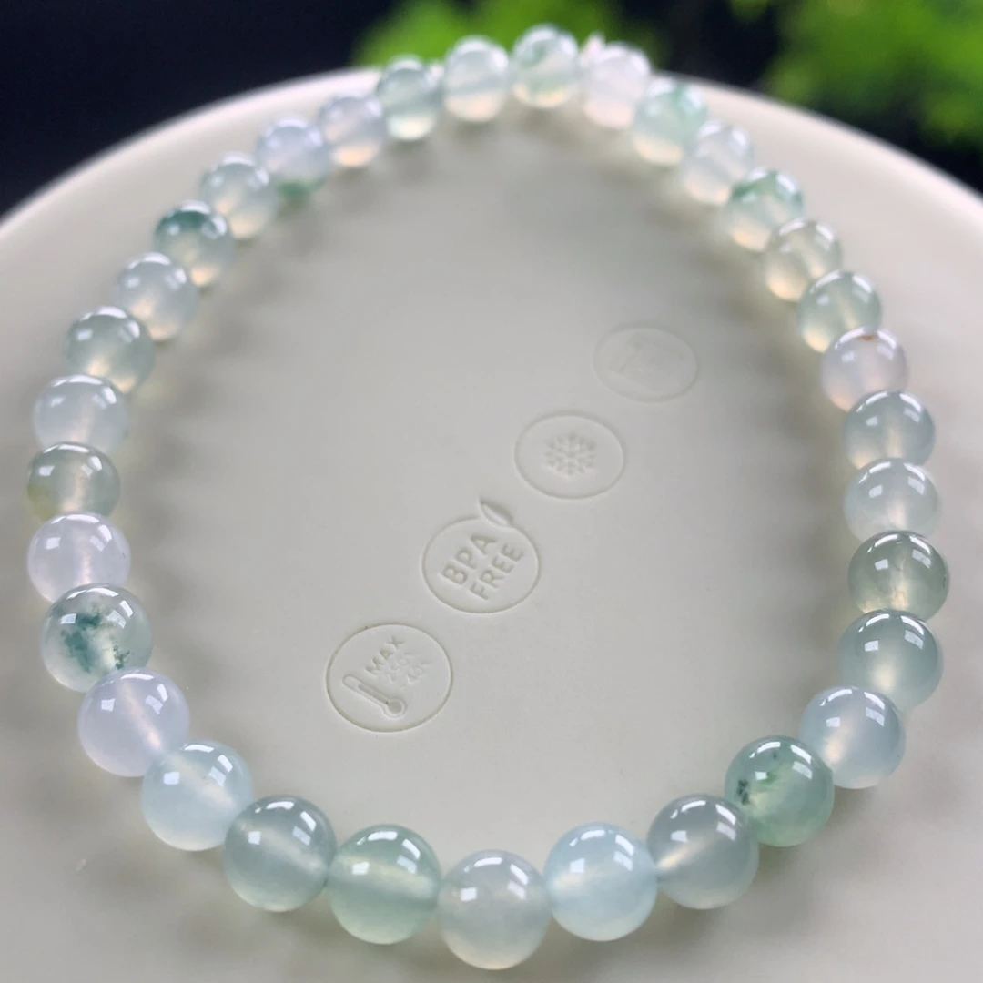 翡翠未镶嵌手链42号卡5.8