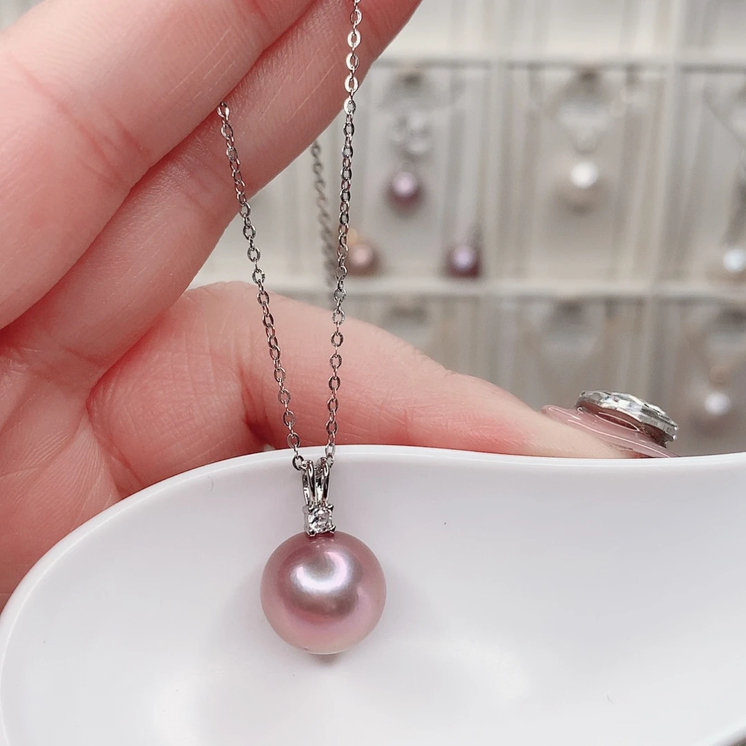 合金淡水珍珠吊坠(赠链)