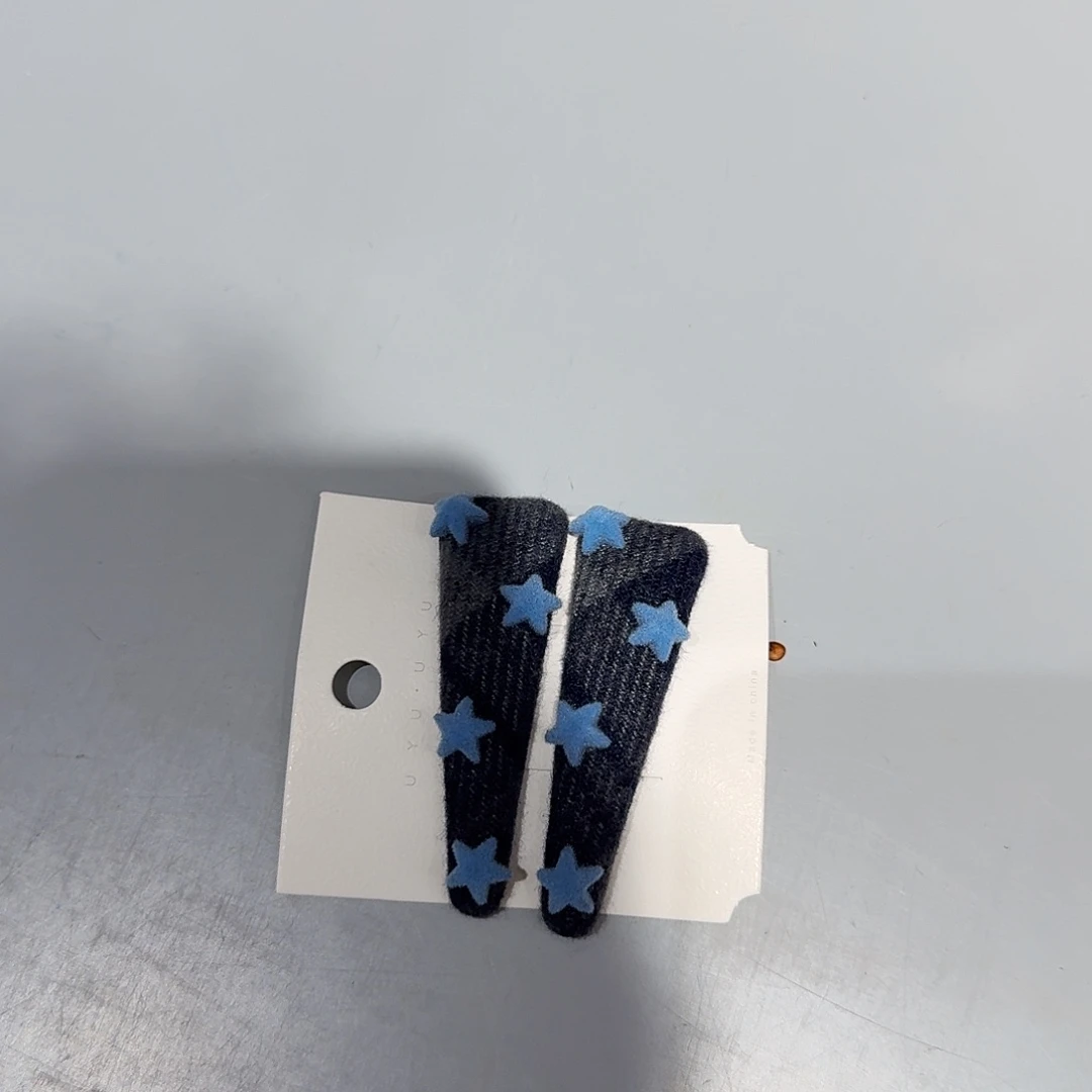硅胶铁合金蓝色五角星,拜拜24