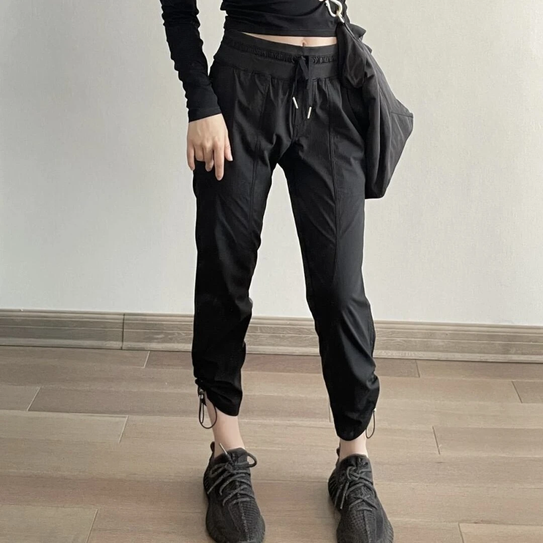 【丢丢九分裤】轻薄透气两穿运动裤/显瘦跑步健身直筒裤