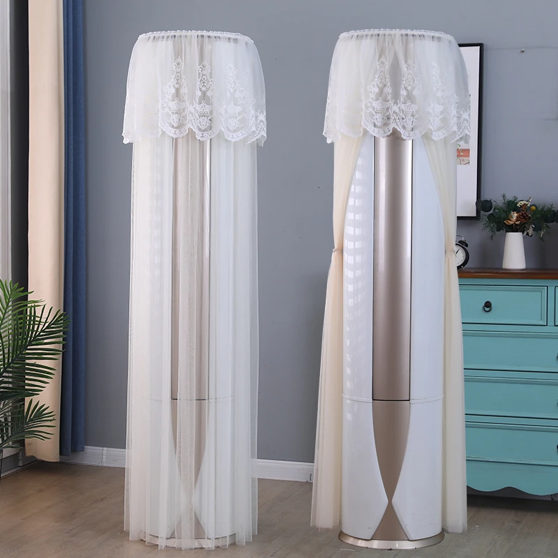 圆柱形立式空调防尘罩客厅柜机圆形保护套开机不取防尘套简约现代