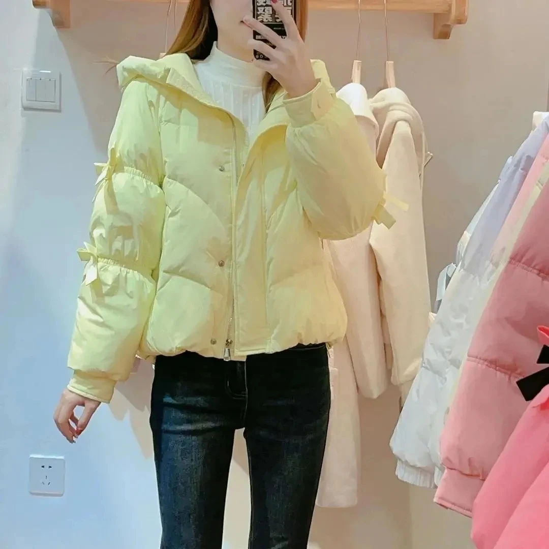 冬季百搭潮流女保暖连帽棉服女款秋冬面包棉衣女士休闲韩版外套