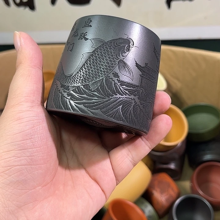 茶杯紫砂全手工紫砂主人杯