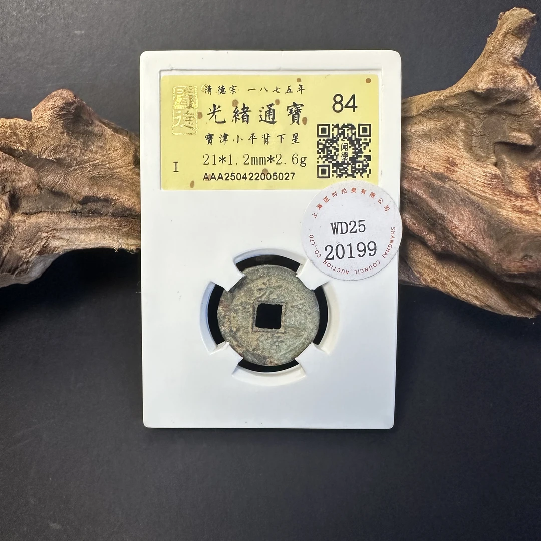 WD2520199 光绪通宝宝津小平背下星