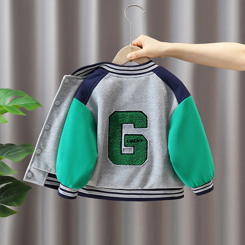 男童棒球服外套2025新款洋气男孩春秋装夹克痞帅宝宝儿童秋季上衣