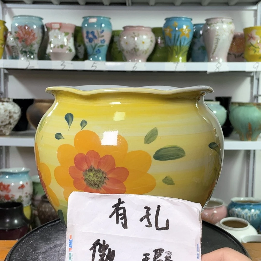 景德镇陶瓷花盆花器暇256