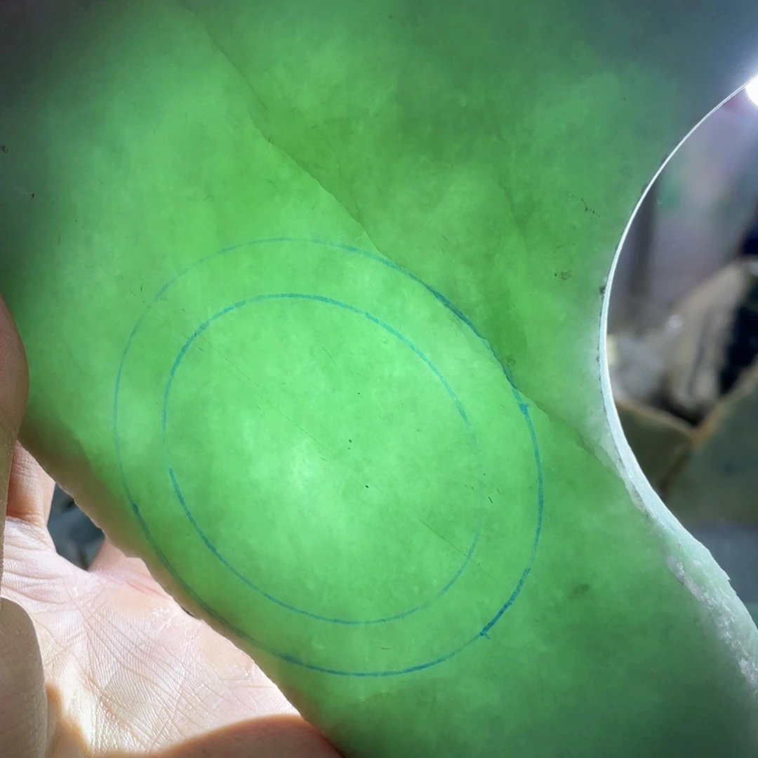 翡翠未镶嵌挂件K缅甸天然翡翠片料