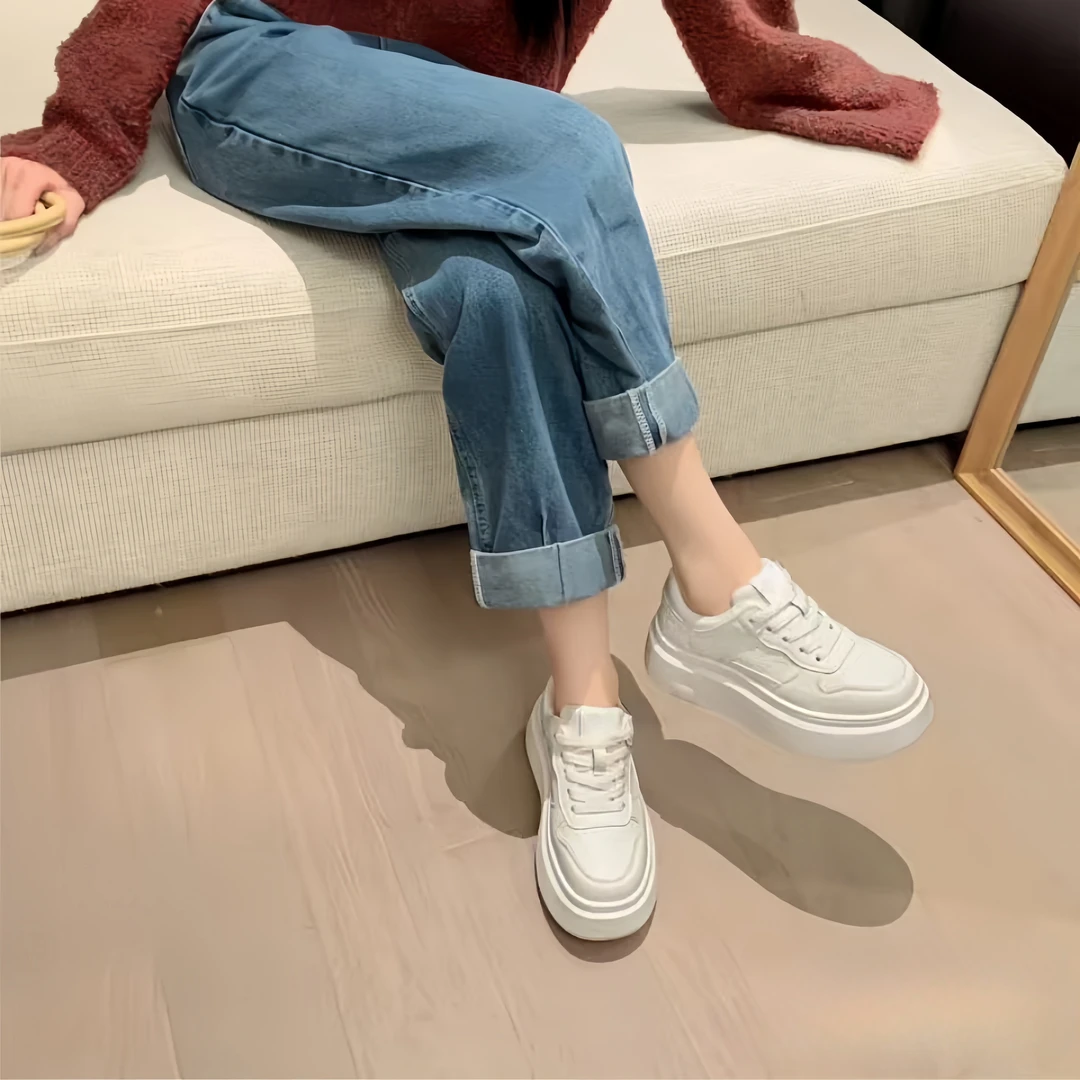 【L1-L21】白水泥杏牛仔胖丁休闲鞋
