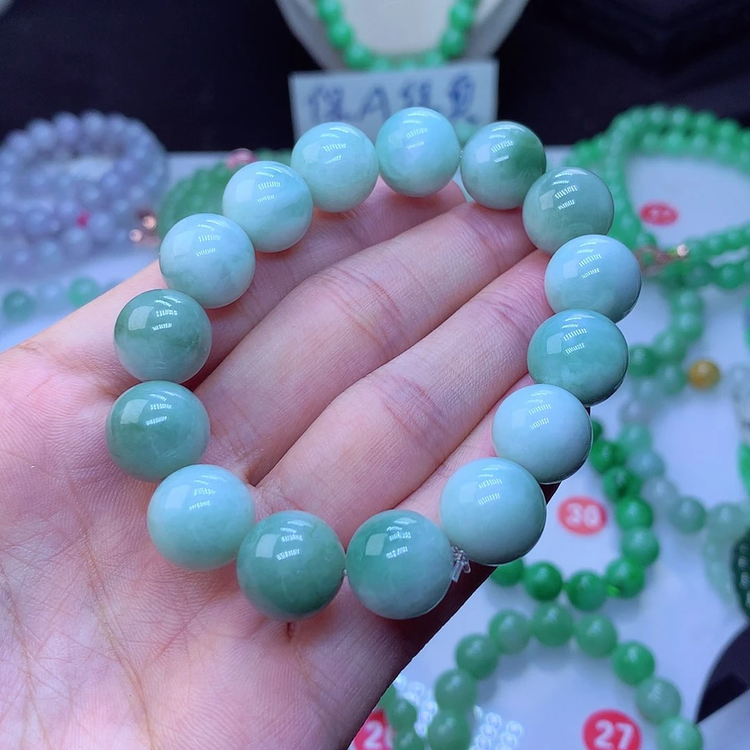 翡翠毛衣链未镶嵌13