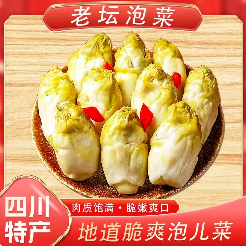 四川传统手工酸辣酸辣爽口速食酸菜泡儿菜新鲜正宗下饭菜 500g/袋