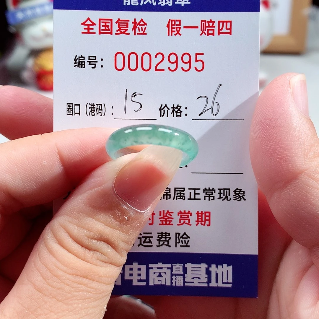 未镶嵌戒指翡翠2995
