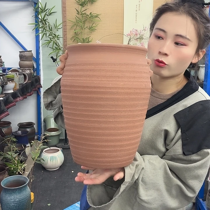 20×30 -粗陶花盆有孔-买买买