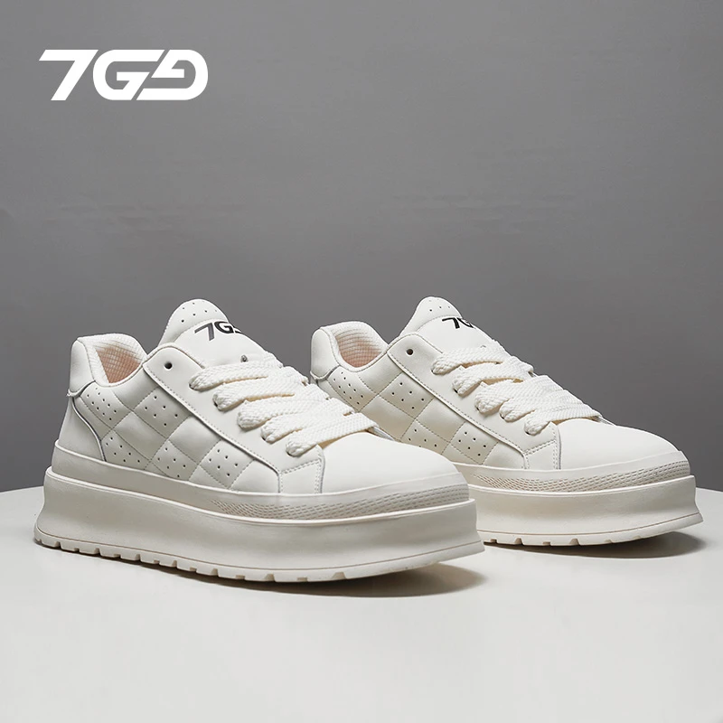 2025新款休闲百搭潮鞋男士韩版男鞋子厚底防滑板鞋低帮时尚小白鞋